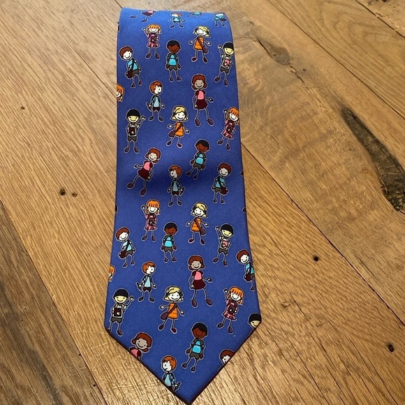 Alan W Madden Imperial Potentate 2012 - 2013 Children of the World Silk Tie - Picture 2 of 5